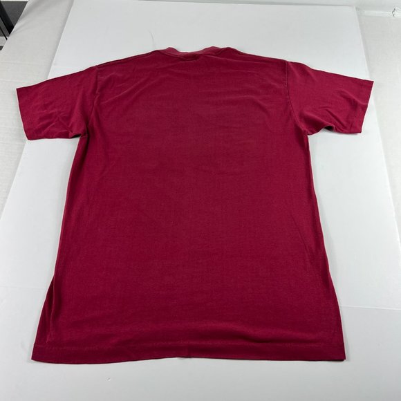 VTG 90s Trench Washington Redskins Shirt Fits Small Red Single Stitch Tag Large - Picture 11 of 15